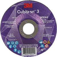 Meule &agrave; tronçonner Cubitron 3, 4-1/2" x 1/8", Arbre de 7/8", Type T27, C&eacute;ramique, 13 300 Tr/min The Estey Group