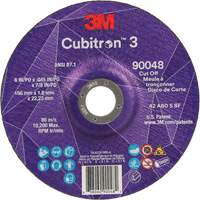 Cubitron 3 Cut-Off Wheel, 6" x 0.045", 7/8" Arbor, Type T27, Ceramic, 10200 RPM The Estey Group