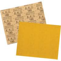 Feuille abrasive dor&eacute;e 12545, 9" x 11", Grain 180, Oxyde d'aluminium The Estey Group