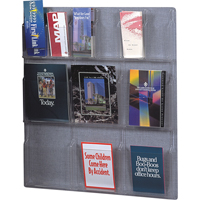 Pr&eacute;sentoirs, Mural, 6 fentes, Plastique, 30" la x 34-3/4" p x 34-3/4" h The Estey Group