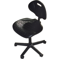 Heavy-Duty Ergonomic Seating, Polyurethane, Black, 250 lbs. Capacity The Estey Group