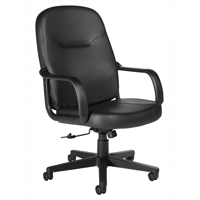Office Chairs, Leather, Black The Estey Group