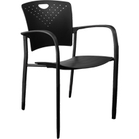 Chaises empilables MaxX StaxX, Polypropyl&egrave;ne, Hauteur 17-1/4", Capacit&eacute; 275 lb, Noir The Estey Group