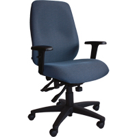 Chaises ergonomiques Cierra , Tissu, Bleu, Capacit&eacute; 250 lb The Estey Group