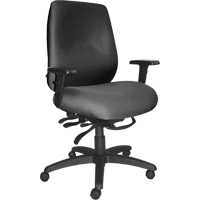Cierra Heavy Duty Ergonomic Chairs, Fabric, Grey, 400 lbs. Capacity The Estey Group