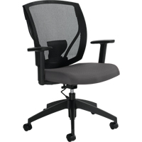 Task Chairs, Vinyl, Charcoal, 300 lbs. Capacity The Estey Group