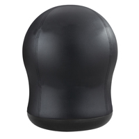 Zenergy Swivel Ball Chair, Vinyl, Black, 250 lbs. Capacity The Estey Group