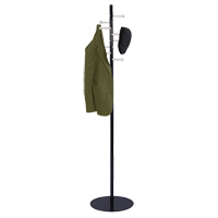 Nail Head Coat Rack, 67" H, Black, 8 Hook(s) The Estey Group