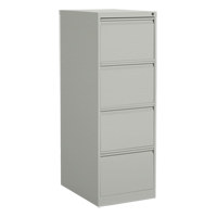Vertical Filing Cabinet, Steel, 4 Drawers, 18-1/7" W x 25" D x 52" H, Grey The Estey Group