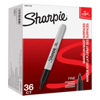 Permanent Marker, Black, Fine Tip The Estey Group