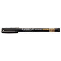 Lumocolor&reg; Permanent Marker, Black, Fine Tip The Estey Group