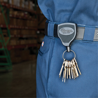 Super48 Heavy-Duty Retractable Key Holder, Polycarbonate, 48" Cable, Belt Clip Attachment The Estey Group