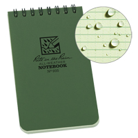 Carnet de notes de poche &agrave; spirale, Couverture souple, Vert, 100 Pages, 3" , 5"  The Estey Group