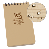 Carnet de notes de poche &agrave; spirale, Couverture souple, Havane, 100 Pages, 3" , 5"  The Estey Group