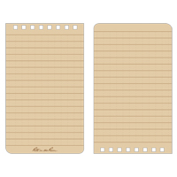 Carnet de notes de poche &agrave; spirale, Couverture souple, Havane, 100 Pages, 3" , 5"  The Estey Group