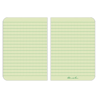 Livre m&eacute;mo, Couverture souple, Vert, 112 Pages, 3-1/2" , 5"  The Estey Group