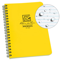 Carnet de notes de poche &agrave; spirale lat&eacute;rale, Couverture souple, Jaune, 64 Pages, 4-5/8" , 7"  The Estey Group