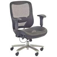 Economical Big & Tall Chair, Mesh, Black, 450 lbs. Capacity The Estey Group