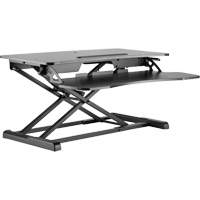 Goya Sit-Stand Workstation, Desktop Unit, 22" H x 31-1/2" W x 24" D, Black The Estey Group
