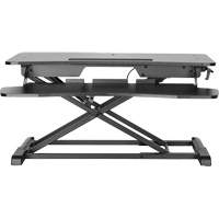 Goya Sit-Stand Workstation, Desktop Unit, 22" H x 31-1/2" W x 24" D, Black The Estey Group