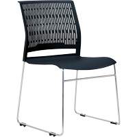 Activ Series Stacking Chairs, Polypropylene, 32-3/8" High, 275 lbs. Capacity, Black The Estey Group
