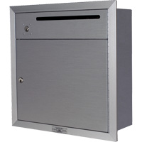 Recessed Collection Box, Wall -Mounted, 12-3/4" x 16-3/8", 2 Doors, Aluminum The Estey Group