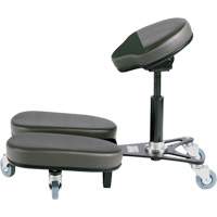 STAG4 Adjustable Kneeling Chair, Vinyl, Black/Grey The Estey Group