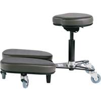 STAG4 Adjustable Kneeling Chair, Vinyl, Black/Grey The Estey Group