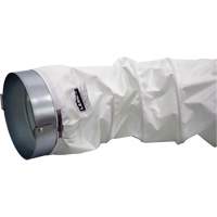 White 12" x 12' Distribution Ducting Kit, Adapter & Clamp The Estey Group