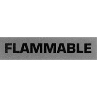 "Flammable" Special Handling Labels, 5" L x 2" W, Black on Red The Estey Group
