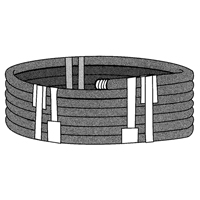 Ruban extensible, &eacute;paisseur 6 mils, 38,1 mm (1-1/2") x 55 m (180')  The Estey Group