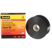 Ruban isolant en vinyle Super 88 Scotch, 38 mm (1-1/2") x 33 m (108'), Noir, 8,5 mils The Estey Group