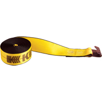 Winch Straps, Flat Hook, 3" W x 30' L, 5400 lbs. (2450 kg) Working Load Limit The Estey Group