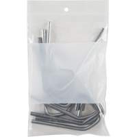 White Block Poly Bags, Reclosable, 6" x 4", 2 mils The Estey Group