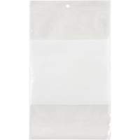 White Block Poly Bags, Reclosable, 9" x 6", 2 mils The Estey Group