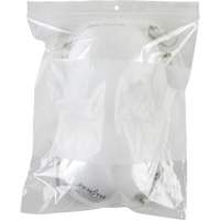 White Block Poly Bags, Reclosable, 10" x 8", 2 mils The Estey Group