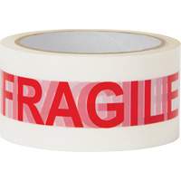 "Fragile" Box Sealing Tape, Hot Melt Adhesive, 2 mils, 48 mm (2") x 100 m (328') The Estey Group