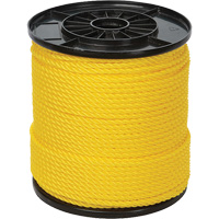 1/4" Yellow Twisted 3-Strand Rope, Polypropylene, 550' The Estey Group