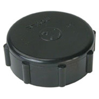 Threaded Cap, 1-1/4", Standard, Plastic The Estey Group