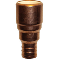 Adaptateur de tuyau, Embout femelle x PEX cannel&eacute;, 1/2" dia., Cuivre/PVC-C The Estey Group