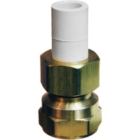 Adaptateur de transition, 1/2" dia., Laiton/PVC-C The Estey Group
