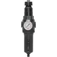 Filtre/r&eacute;gulateur drain manuel avec bol en m&eacute;tal et manom&egrave;tre Modulair 400, 1/2" NPT, 200 psi, Capacit&eacute; de 9,1 oz liq. The Estey Group