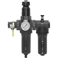 Automatic Drain Filter, Regulator & Lubricator with Metal Bowl & Gauge Modulair 400, 3/4" NPT The Estey Group