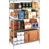 Super Adjustable Super Erecta Shelf&reg;, Add-On Kit, 5 Tiers, 36" W x 86-5/8" H x 24" D The Estey Group