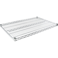 Standard-Duty Chromate Wire Shelf, 36" W x 18" D, 500 lbs. Capacity The Estey Group