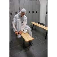 Locker Room Bench, Wood, 48" L x 9-1/2" W x 16-1/2" H The Estey Group