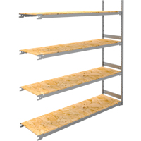 &eacute;tag&egrave;re-classeur de grande largeur, Acier, 4 Tablettes, 72" la x 18" p x 84" h, Ensemble Ajout The Estey Group