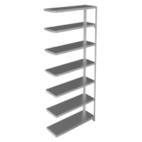 &eacute;l&eacute;ment de rayonnage, Acier galvanis&eacute;, Montant &agrave; fente, Capacit&eacute; 400 lb, 36" la x 84" h x 12" p The Estey Group