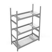 &eacute;tag&egrave;re de grande largeur, Acier, Sans boulons, Capacit&eacute; 1340 lb, 42" la x 60" h x 18" p The Estey Group