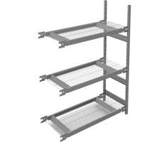 &eacute;tag&egrave;re de grande largeur, Acier, Sans boulons, Capacit&eacute; 1340 lb, 42" la x 60" h x 18" p The Estey Group